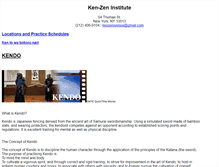 Tablet Screenshot of kenzendojo.org